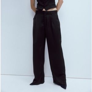 Beautiful pre-loved black satin pants!